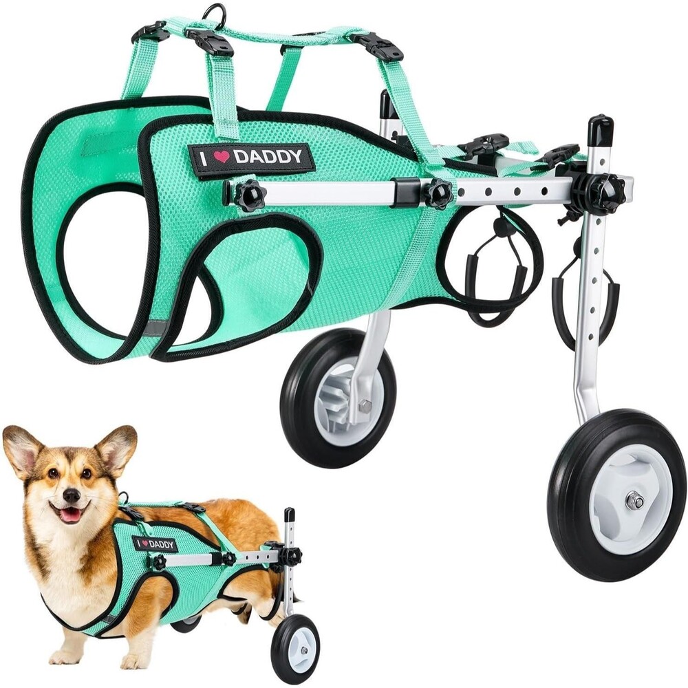 Nasjac Dog Wheelchair for Back Legs - Lightweight Portable Wheelchair Size Small
